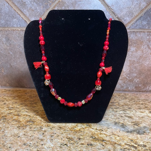 Handmade Beaded Necklace - Picture 1 of 3